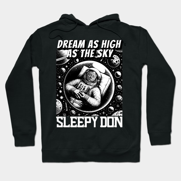 Sleepy Don - Donny Nappleseed Donald Trump Sleeping At Trial Hoodie by JJDezigns